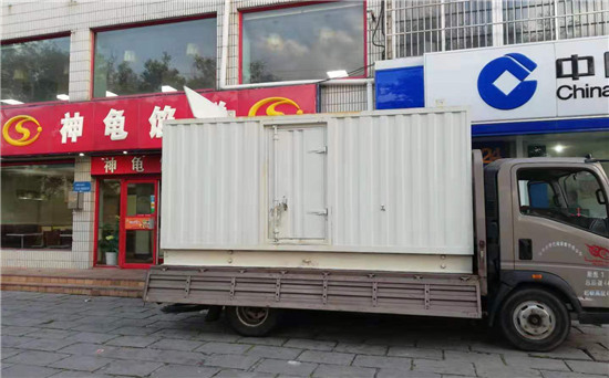 临潭出租发电机施工案例